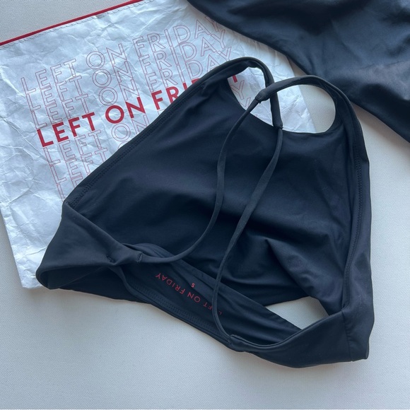 Left On Friday Black High Neck Bikini Set - Picture 4 of 5